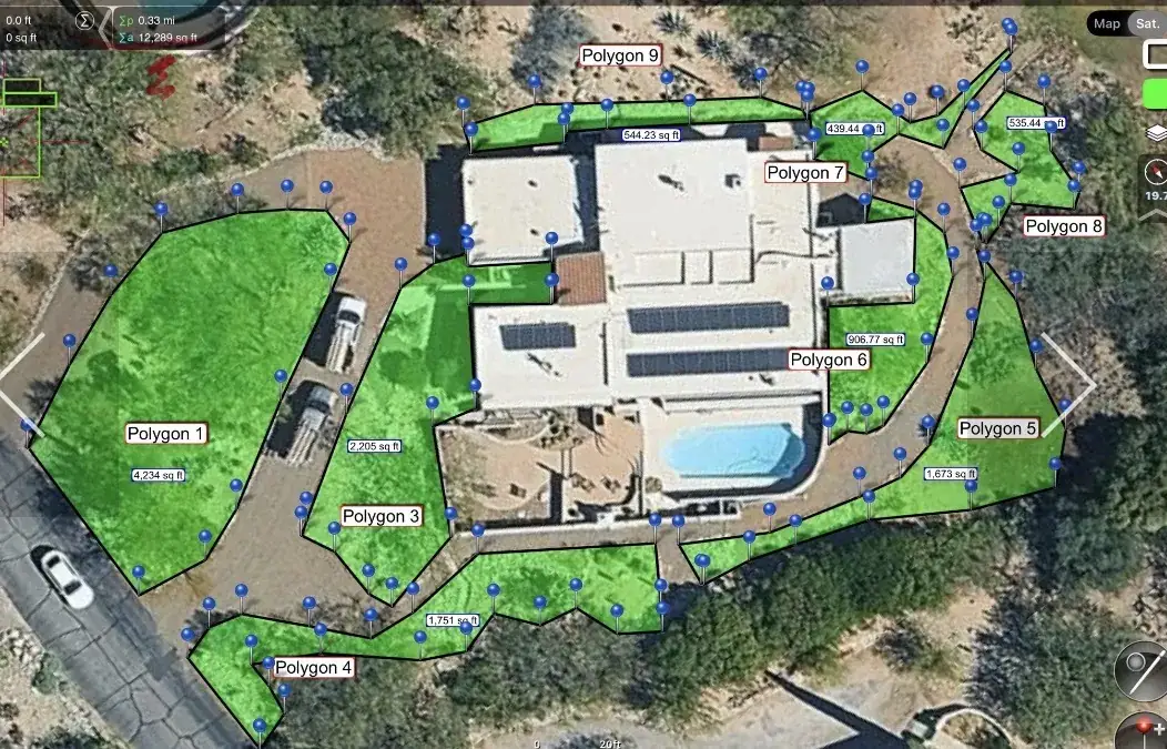 Aerial treatment-area outline example · view 1
