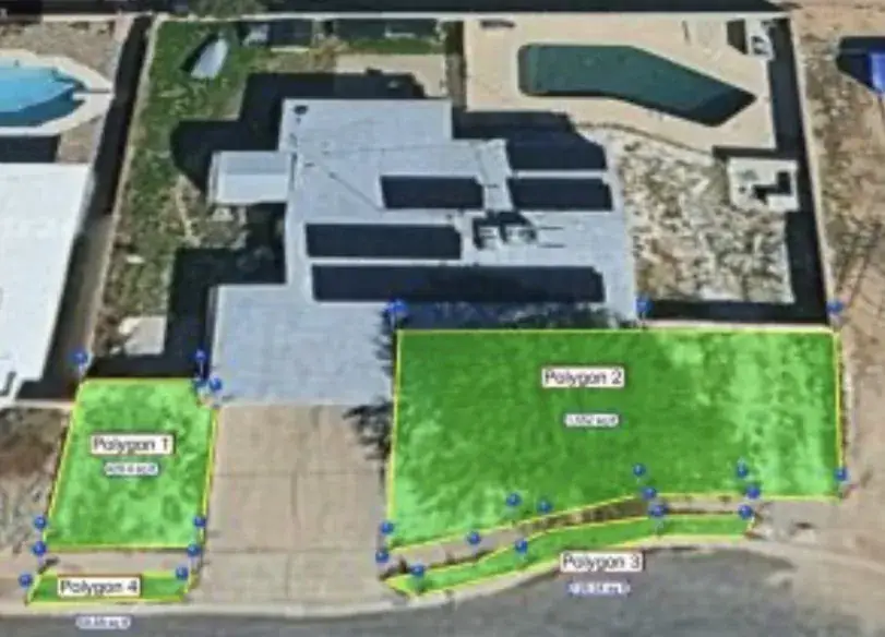 Example aerial treatment-area outline
