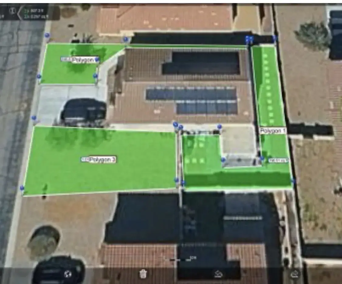 Aerial treatment-area outline example · view 3