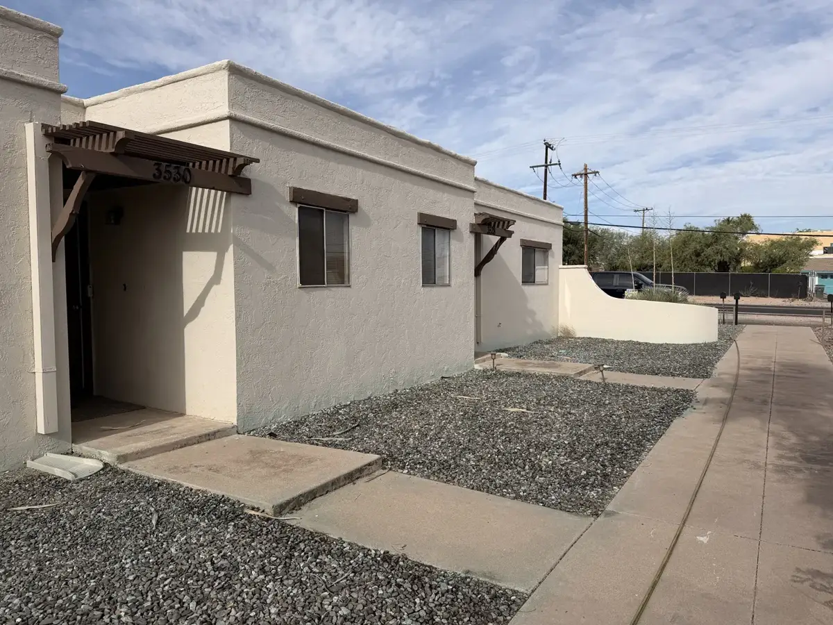 Rental property exterior and treatment area